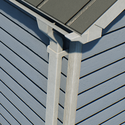 Non-Combustible Gutters & Downspouts